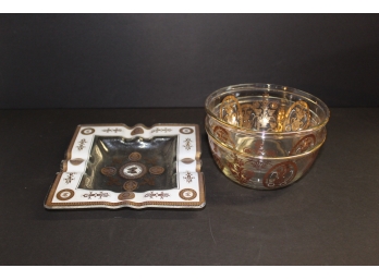 Set Of Decorative Bowls & Ashtray