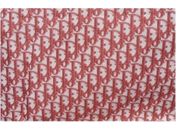 Designer Inspired Dior Logo Woven Fabric - Aprox. 2 Yds.