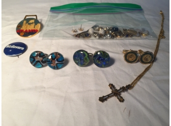 Earrings, Cufflinks, Pins And Necklace