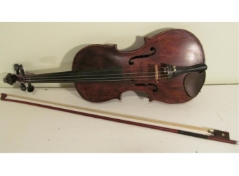 Repro Stradivarius Violin With Nice Bow