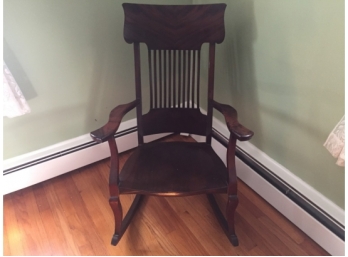 Beautiful Craftsman Style Hardwood Rocker Arm Chair