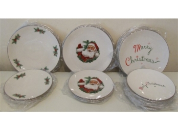 Triomphe Christmas Plates - 12 Dinner, 12 Salad