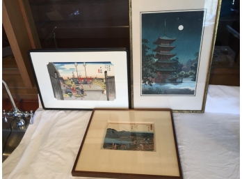 Three Vintage Japanese Prints