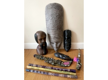 Group Of African Carvings & Statues