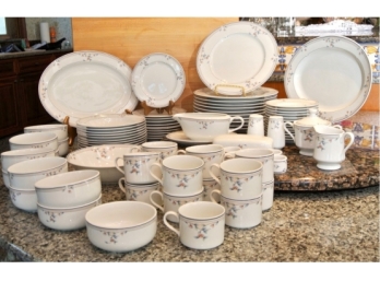 Princess House Dinner Service In The Heritage Blossom Pattern - 89 Pieces
