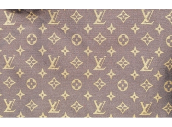 Designer Inspired LV Logo Monogram Appeal Weight Fabric - Aprox 4 Yds.