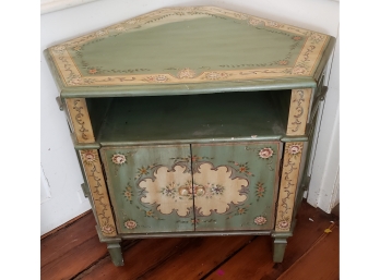 French Country Style Corner TV Entertainment Stand