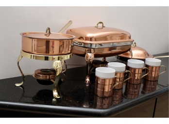 Copper Serving Chafing Dishes And More