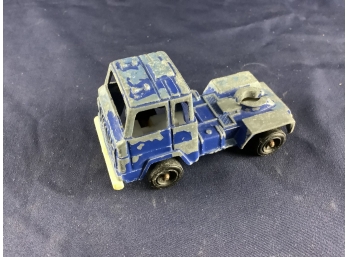 Blue Tootsietoy Tractor Trailer Cab