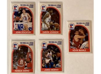 1989-90 NBA Hoops All-Star Game Basketball Trading Cards