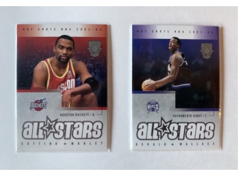 2002-03 Fleer Hot Shots All Stars-Gerald Wallace Sacramento Kings #3 & Cuttino Mobley Houston Rockets #5