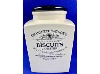 Charlotte Watson's  Country Biscuits Canister