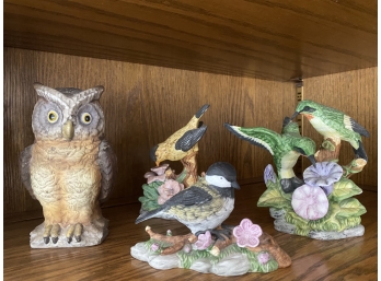 Lot Of Nature Song Ceramic Bird Figurines