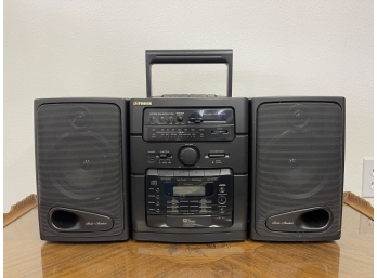 Fisher Portable Stereo Component System With 6 CD Changer, Cassette & Radio
