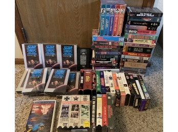 Lot Of VHS Tapes Incl. Star Trek Collector's Edition, The Beatles, Cabin Fever And More!