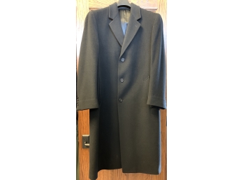 Tallia Uomo 100% Cashmere Black Trench Coat From Beckwith