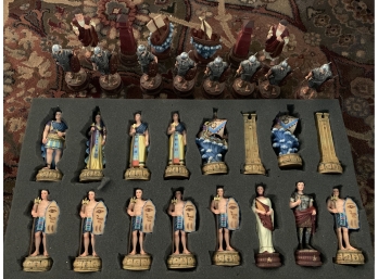 Intricate Ancient Civilization Themed Chess Pieces