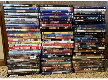 Lot Of DVDs Including Walk The Line, Tomb Raider, Nacho Libre, And More!