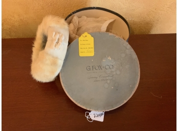 G. Fox & Co Hat Box With Contents
