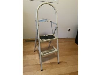 White Step Ladder With Two Steps