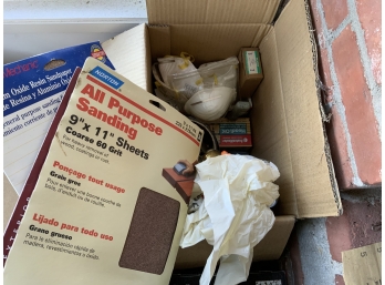 Random Lot Including Woodworking And Sandpaper