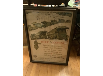 Framed WWI Poster