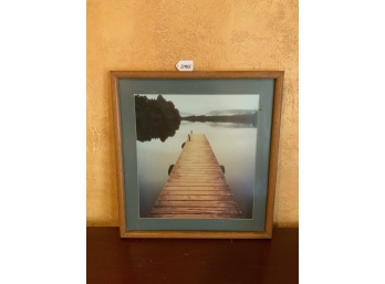 Framed Picture Of Dock