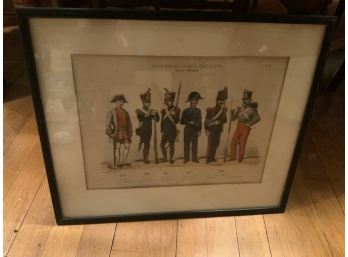 Vintage French Military Art Piece