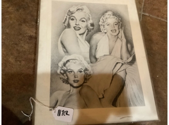 Marilyn Monroe Penny Alexander Sketch - 1980
