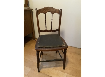 Vintage Spindle Back Chair With Removable Seat