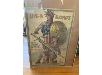 USA Bonds - Boy Scouts Of America Framed Poster