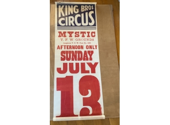 Vintage King Bros Circus Poster