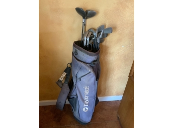 Taylor Made Golf Bag With Clubs