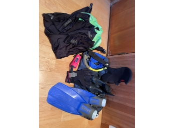 Scuba Diving Lot With Carrying Bag