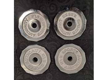 Set Of Four - 5 Pound Sports Authority Weights