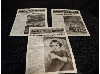 Three Vintage Newspapers From 1944