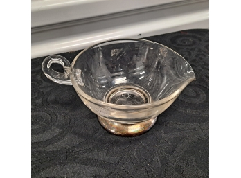 Glass & Silver Cup
