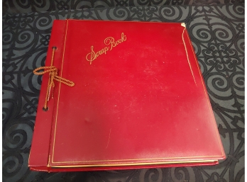 Homemade Travel Scrapbook From The 1950's