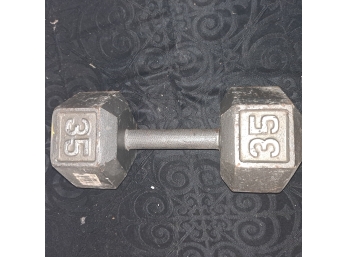 Set Of Two - 35 Pound Dumbells