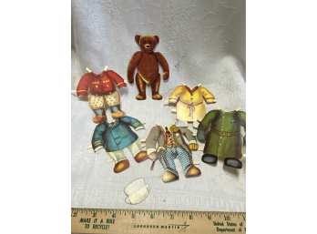 Vintage Teddy Bear Paper Dolls