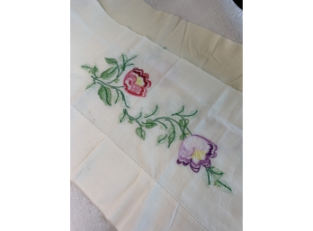 Cut Off Beautiful Embroidery From Pillowcases