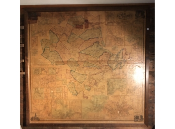 LARGE 1856 MAP OF ESSEX COUNTY MASS