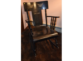 318. Antique American Rocking Chair