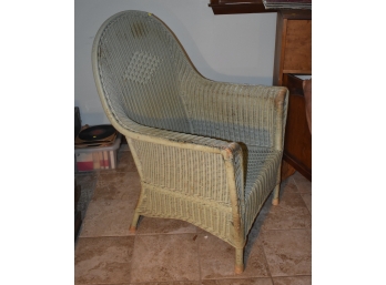 303. Green Wicker Chair