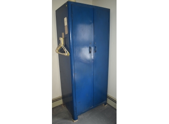 314. Blue Metal Storage Cabinet