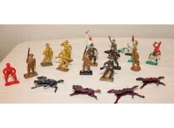 Vintage Toy Soldiers Horses And Indians