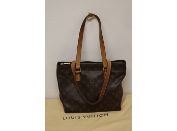 Vintage Louis Vuitton Monogram Cabas Mezzo Shoulder Tote Bag