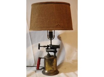 Vintage Turner Brass Blowtorch Table Lamp