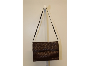 Bottega Veneta Brown Woven Leather Handbag Shoulder Bag