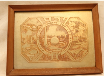 1939 World Fair Wooden Framed Plaque